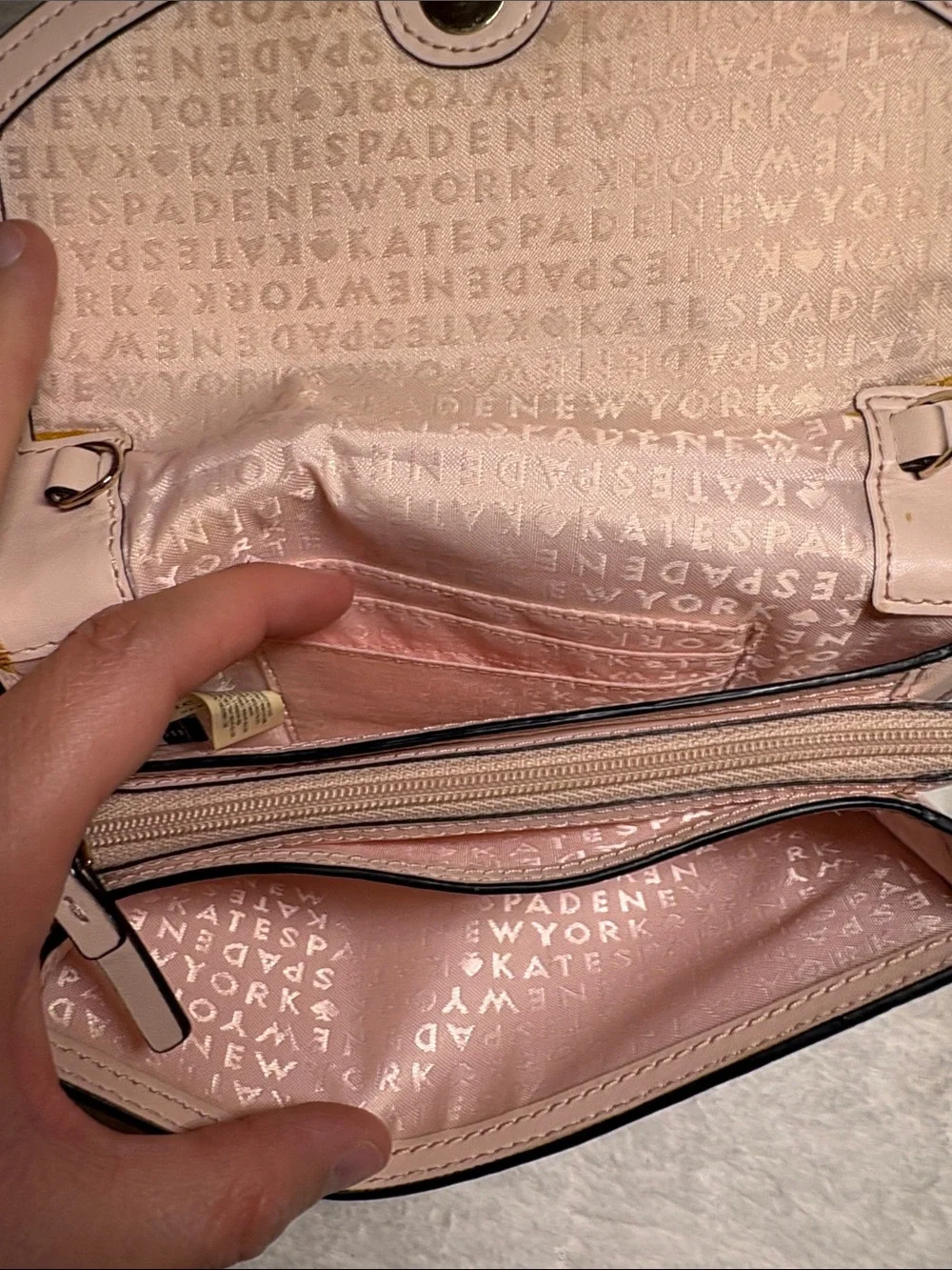 Kate Spade Pink Leather Flap Wallet